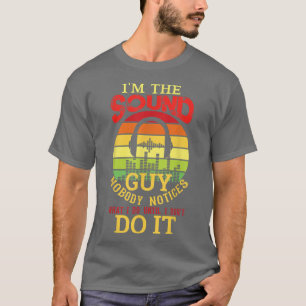 Mannen Funny Audio Engineer Sound Technicus Guy Fu T-shirt