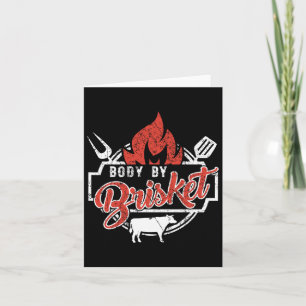 Mannen Funny BBQ Body door Brisket Grillen of Roke Kaart