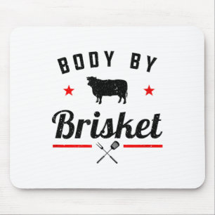 Mannen Funny BBQ Body door Brisket Grillen of Roke Muismat