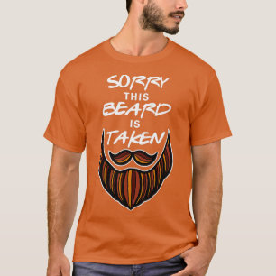 Mannen Funny Beard Couple Sorry dat zijn baard ver T-shirt