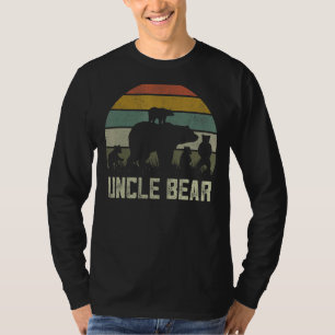 Mannen Funny Beer oom Vier Kubbr Kinder vaderdag U T-shirt