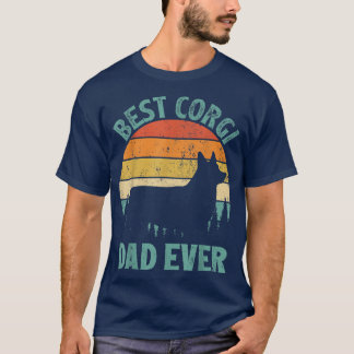 Mannen Funny  Best Corgi Pap Ooit vaderdag T-shirt