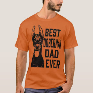 Mannen Funny Best Doberman Dog Dad Day T-shirt