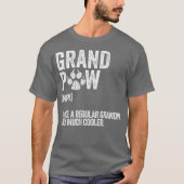 Mannen Funny Best Dog Grandpa Ever Grandpaw Retro T-shirt (Voorkant)