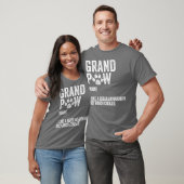 Mannen Funny Best Dog Grandpa Ever Grandpaw Retro T-shirt (Unisex)