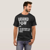 Mannen Funny Best Dog Grandpa Ever Grandpaw Retro T-shirt (Voorkant volledig)