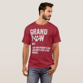 Mannen Funny Best Dog Grandpa Ever Grandpaw Retro T-shirt (Voorkant volledig)
