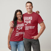 Mannen Funny Best Dog Grandpa Ever Grandpaw Retro T-shirt (Unisex)