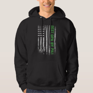 Mannen Funny Best Opa van Par Vaderdag Golf Hoodie