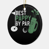 Mannen Funny Best Pappy van Par Vaderdag Golf Keramisch Ornament (Links)