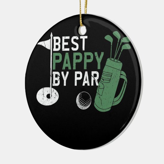 Mannen Funny Best Pappy van Par Vaderdag Golf Keramisch Ornament (Links)