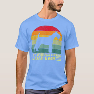 Mannen Funny  Best Wire of Terrier Pap Ever F T-shirt