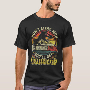Mannen Funny Big Brother Rex Saurus Fathers Day Ch T-shirt