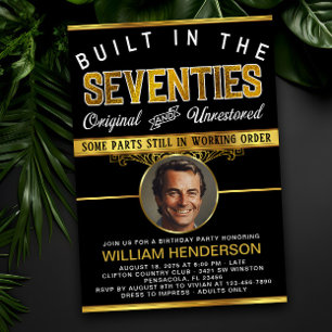 Mannen Funny Birthday Gebouwd in de jaren '70 Kaart