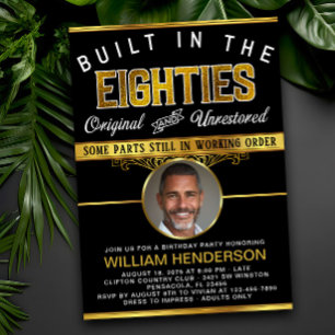 Mannen Funny Birthday Gebouwd in de jaren 80 Kaart