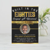 Mannen Funny Birthday Gebouwd in de jaren 80 Kaart (Staand voorkant)