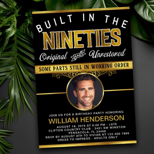 Mannen Funny Birthday Gebouwd in de jaren '90 Kaart