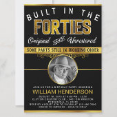 Mannen Funny Birthday Party Gebouwd in de jaren '4 Kaart