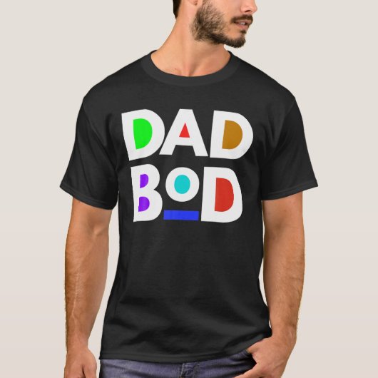 Mannen Funny Black Dad Bod Fathers Workout Fit Exe T-shirt (Voorkant)