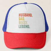 Mannen Funny Bocce Husband Pap Bocce Ball Legend Trucker Pet (Voorkant)