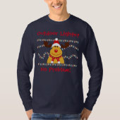 Mannen Funny Buitenverlichting Kerst T-shirt (Voorkant)