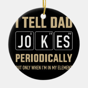 Mannen Funny dad maakt regelmatig grapjes over het Keramisch Ornament