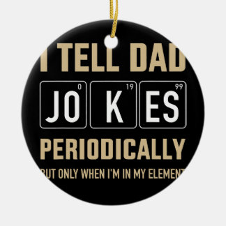 Mannen Funny dad maakt regelmatig grapjes over het Keramisch Ornament