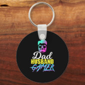 Mannen Funny Dad Man Gamer Quote Sleutelhanger (Voorkant)