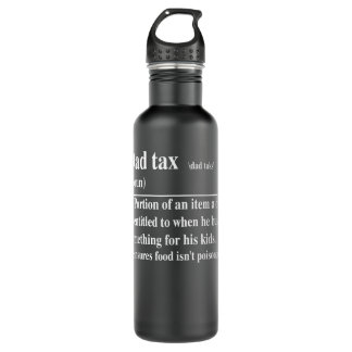 Mannen Funny Dad Tax Definitie Daddy Vaderdag Waterfles