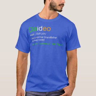 Mannen Funny Daideo Ireland Grandfather Grandpa De T-shirt