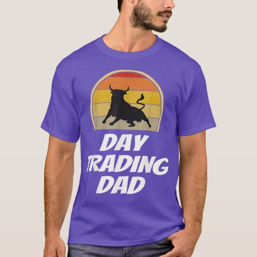 Mannen Funny Day Trading Dad Shirt Stock Trader (Voorkant)