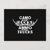 Mannen Funny Deer Hunting Humor T Shirten voor man Briefkaart (Voorkant)