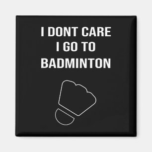 Mannen Funny Dminton Gift Shuttle Player Gezegde Magneet