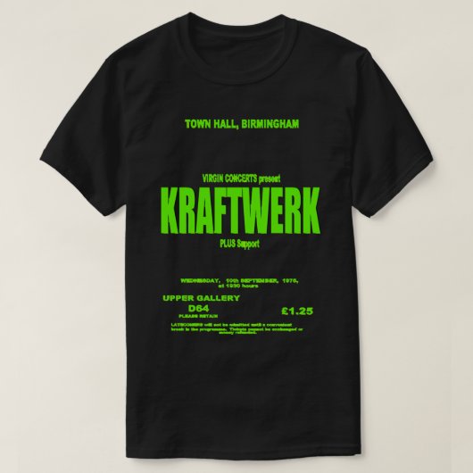 Mannen Funny Electronic Kraftwerk Music Gifts for  T-shirt (Design voorkant)