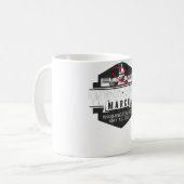 Mannen Funny Fathers Dag Hé Hongerig, ik ben papa' Koffiemok (Voorkant links)