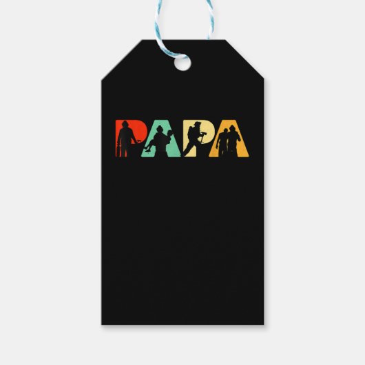 Mannen Funny Fathers Day Gift |Funny Firefighter,  Cadeaulabel (Voorkant)