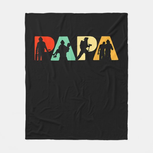 Mannen Funny Fathers Day Gift |Funny Firefighter, Fleece Deken (Voorkant)