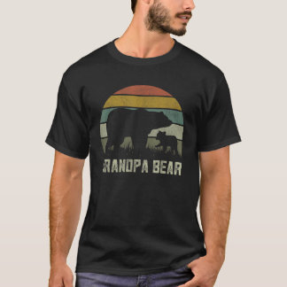 Mannen Funny Fathers Day Grandads One Cub Kind Gra T-shirt