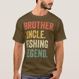 Mannen Funny Fisherman Brother oom Vist Legend T-shirt