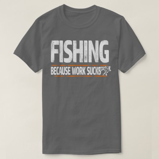 Mannen Funny Fisherman Gifts for Men Vist werk S T-shirt (Design voorkant)