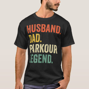 Mannen Funny Free Runing Husband Pap Parkour Legen T-shirt