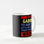 Mannen Funny Gabriel heeft nooit de verkeerde naam Koffiemok (Voorkant rechts)