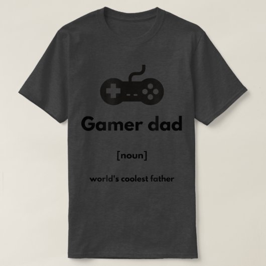 Mannen Funny Gamer papa T-shirt (Design voorkant)