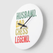 Mannen Funny Gift Husband Pap Chess Legend Grote Klok (Hoek)