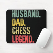 Mannen Funny Gift Husband Pap Chess Legend Muismat (Met muis)
