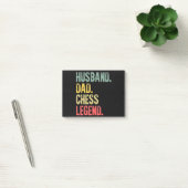 Mannen Funny Gift Husband Pap Chess Legend Post-it® Notes (Kantoor)