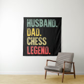 Mannen Funny Gift Husband Pap Chess Legend Wandkleed (In situ)
