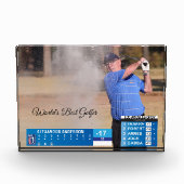 Mannen Funny Golf Nieuws 40e 50e 60e Verjaardag Fotoblokken (Voorkant)