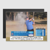 Mannen Funny ⛳ Golfnieuws 40e 50e 60e verjaardag (Voorkant / Achterkant)