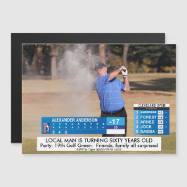 Mannen Funny ⛳ Golfnieuws 40e 50e 60e verjaardag